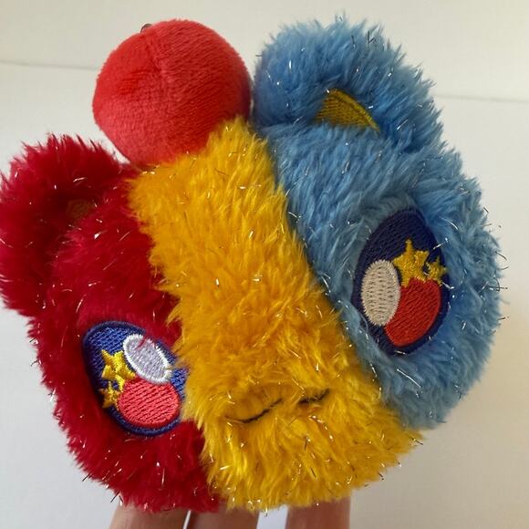 APHMAU Meemeows Snow Cone Cat 6.5” Carnival Treats Plush Red Blue Yellow EUC - Picture 5 of 11